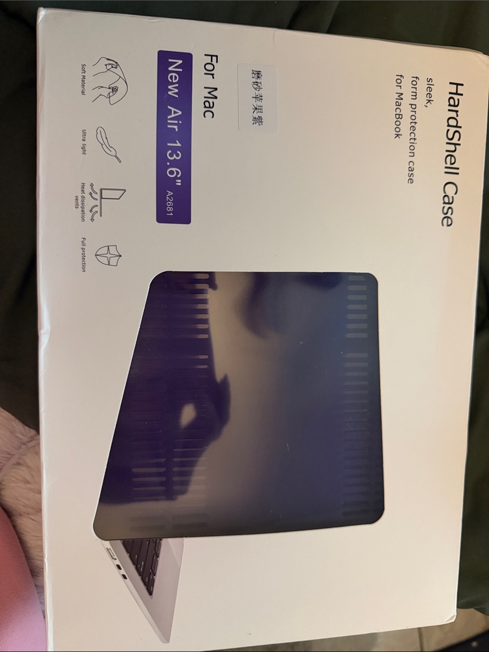 Hardshell Laptop Case for 13.6" MacBook Air — Purple